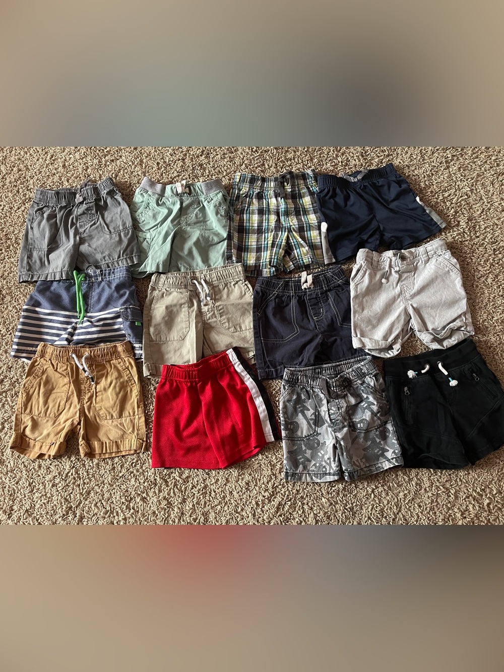 12-Piece Boys Summer Shorts Bundle Size 18M